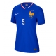 Franța Jules Kounde #5 Echipament de Fotbal Replică European 2024 Femei Acasa